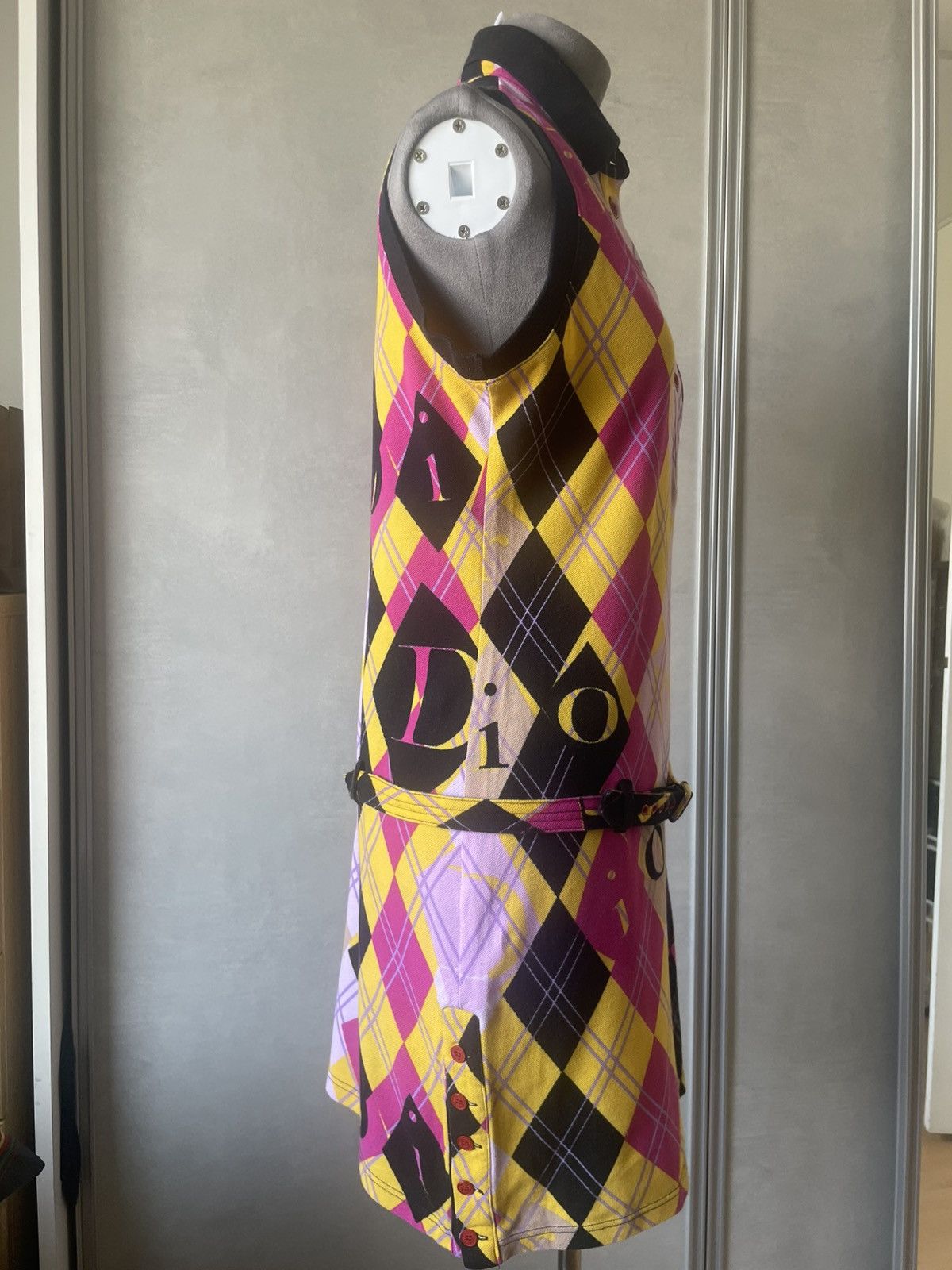 Dior CHRISTIAN DIOR POLO DRESS VINTAGE ARGYLE Size M / US 6-8 / IT 42-44 - 4 Thumbnail