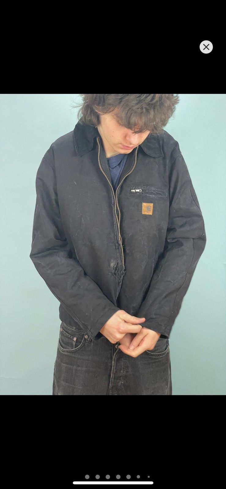 Carhartt Carhartt detroit reworked cropped boxy Size US L / EU 52-54 / 3 - 8 Thumbnail