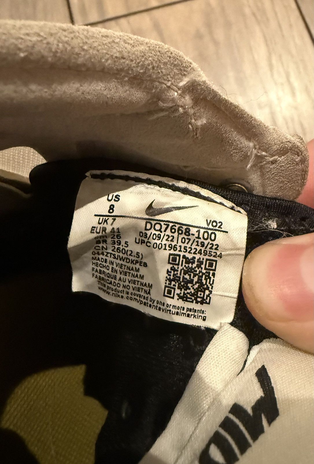 Nike Nike Air Force 1 Mid React '40th Anniversary - White Black' Size US 8 / EU 41 - 10 Thumbnail