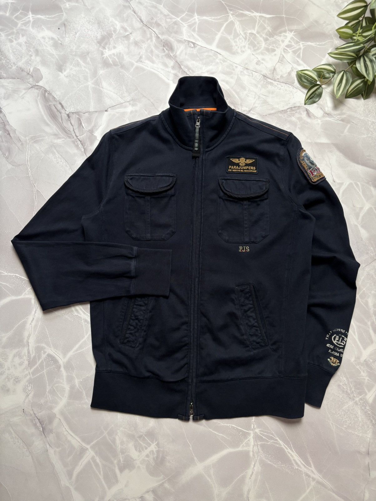 Parajumpers Parajumpers Anchorage Sweat Jacket Full Zip Cotton Dark Navy Size US M / EU 48-50 / 2 - 1 Thumbnail