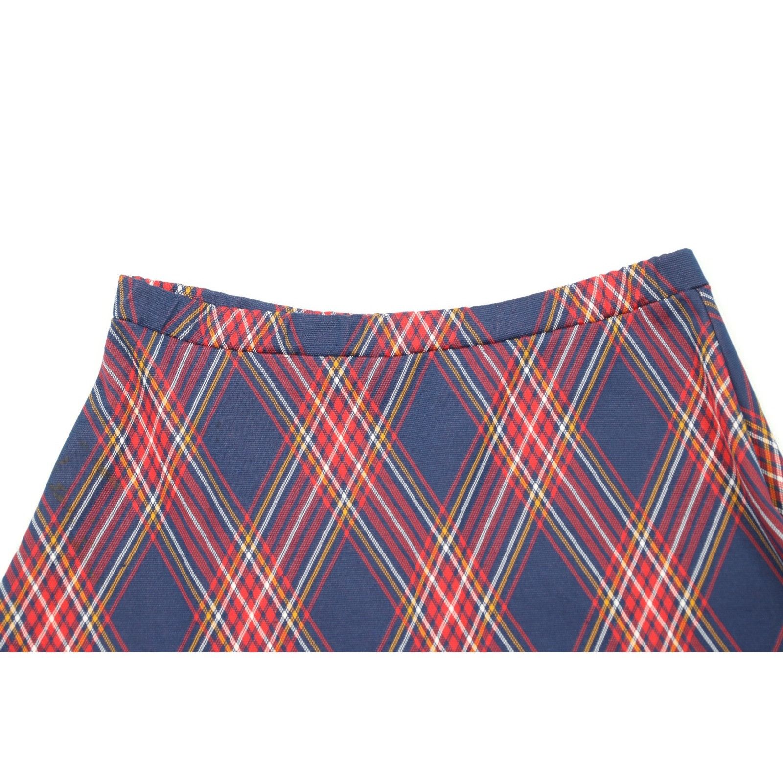 Vintage Vintage 70s Streetwear Knit Cross Hatch Skirt Size 34" / US 12 / IT 48 - 2 Thumbnail