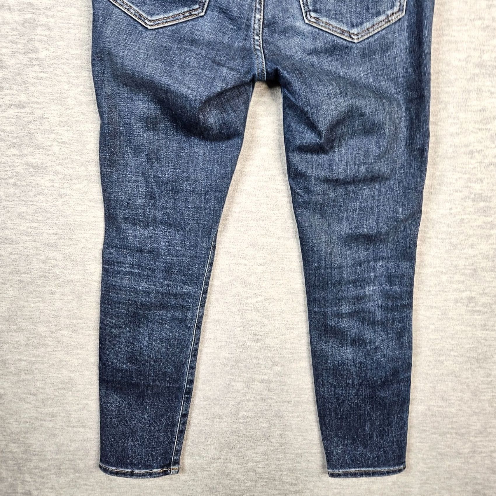 Madewell Madewell Jeans 25 Petite 10" High Rise Skinny Five Pockets Blue Denim Vintage No Size 42" / US 20 - 3 Thumbnail