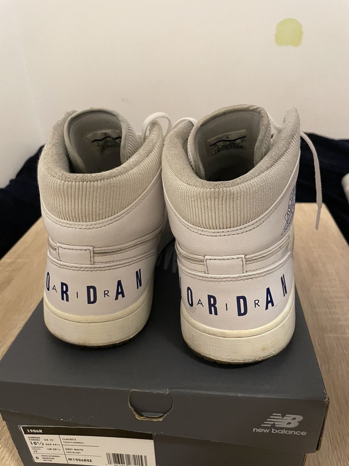 Jordan Brand Jordan 1 high- White- Size 12 Mens Size US 12 / EU 45 - 3 Thumbnail