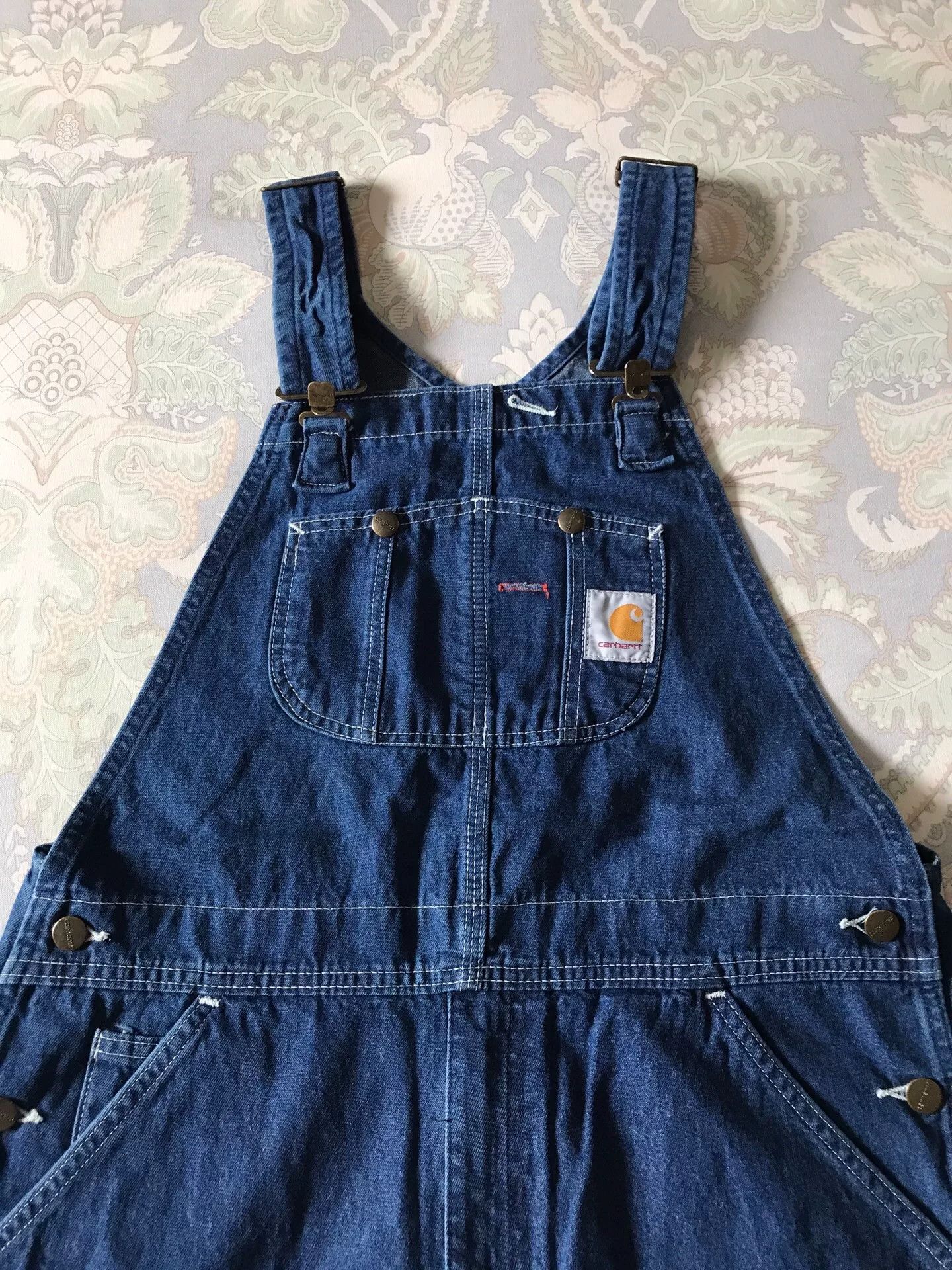 Carhartt Carhartt R07 Washed Denim Overalls W34L30 Size US 34 / EU 50 - 1 Thumbnail