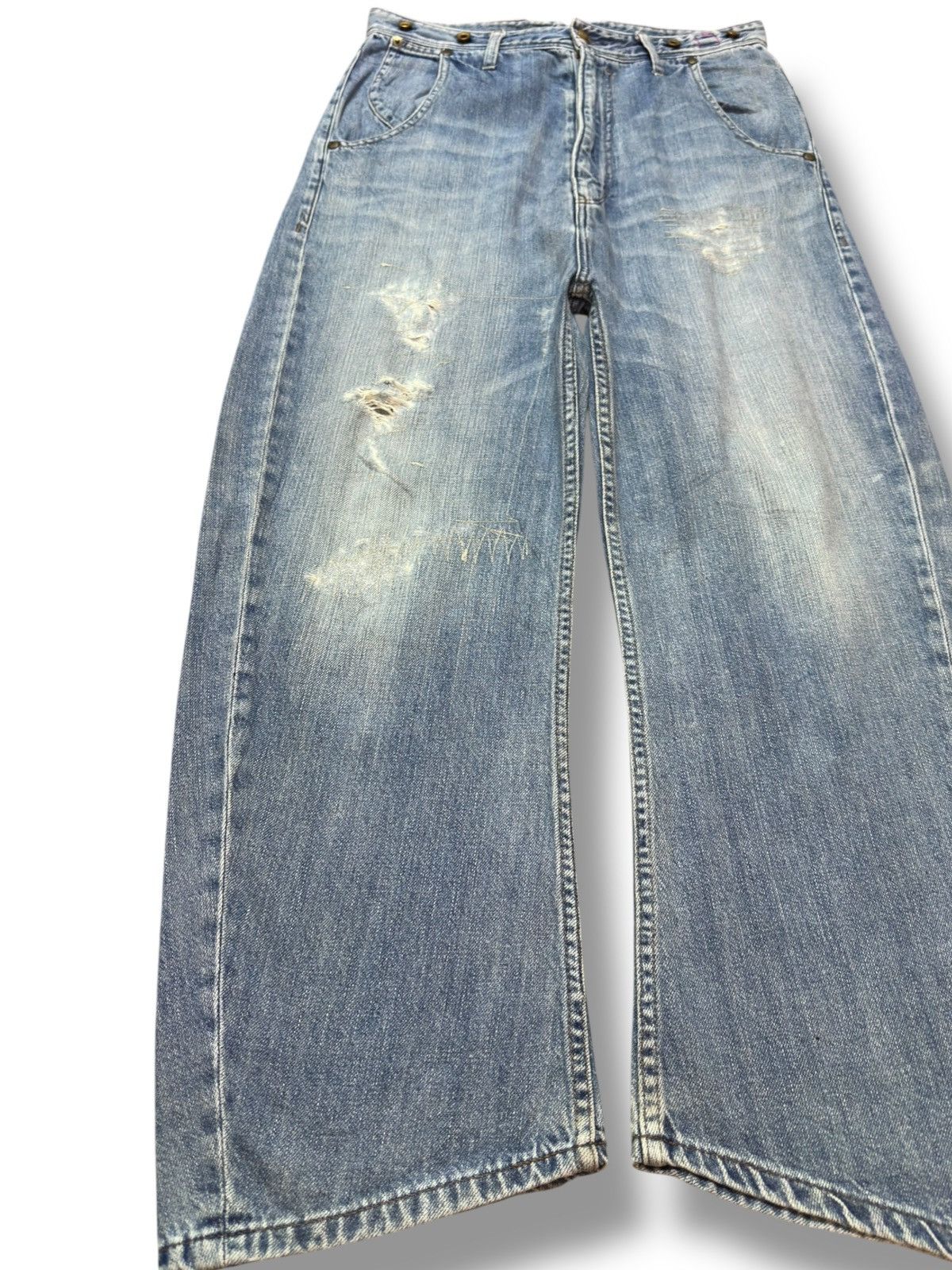 Journal Standard Vintage Journal Standard Baggy Ripped Distressed Denim Size US 31 - 3 Thumbnail