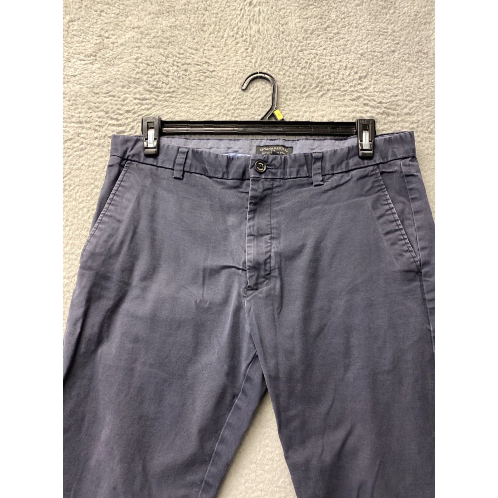 Banana Republic Banana Republic Chino Pants Mens 35x32 Dark Charcoal Skinny Fit Travel Slimming Regular Size Type Pants Mens Size US 35 - 2 Thumbnail