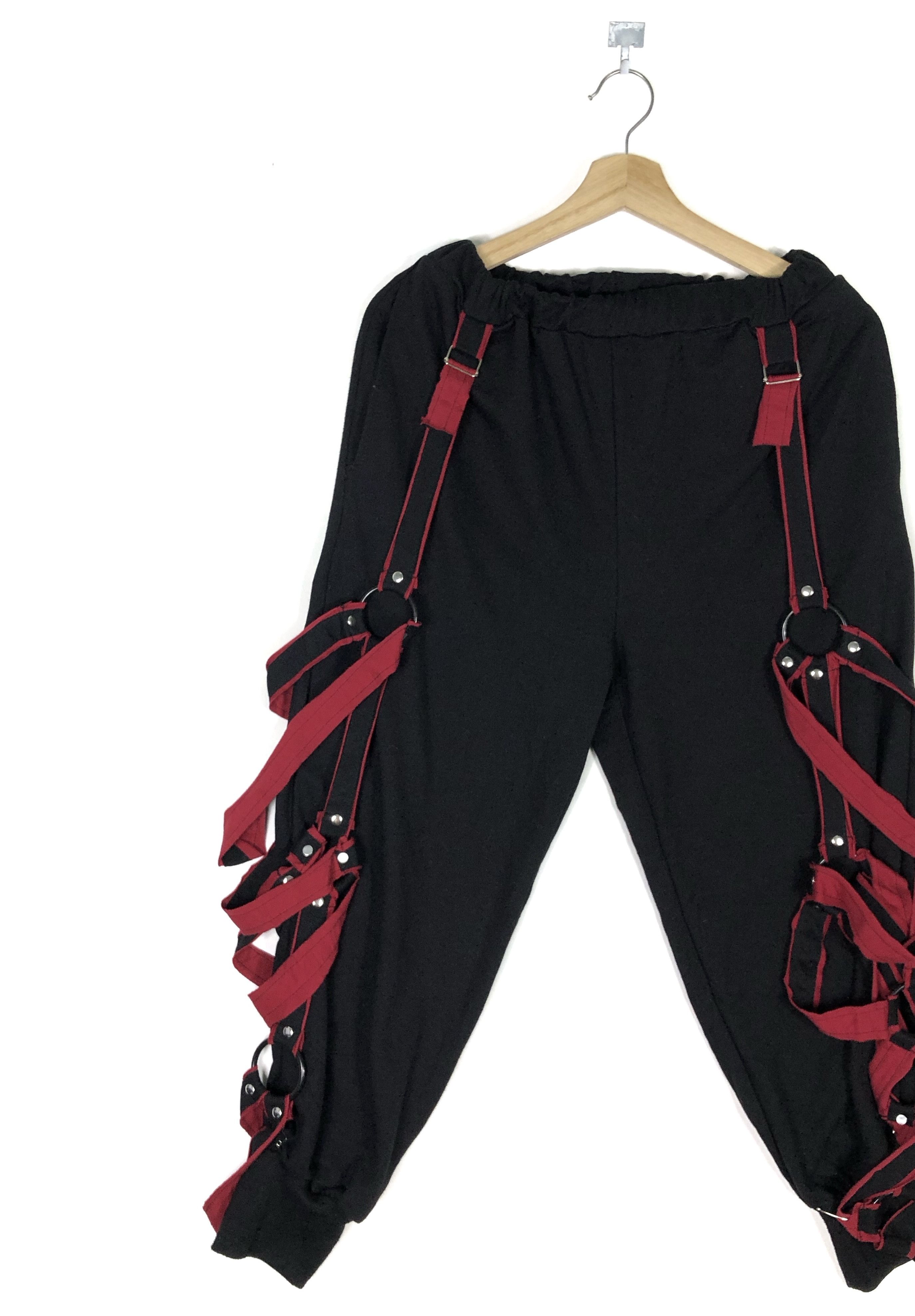 Japanese Brand RARE🔥JAPAN DRUG HONEY BONDAGE PARACHUTE STYLE CROP JOGGER Size US 34 / EU 50 - 4 Thumbnail