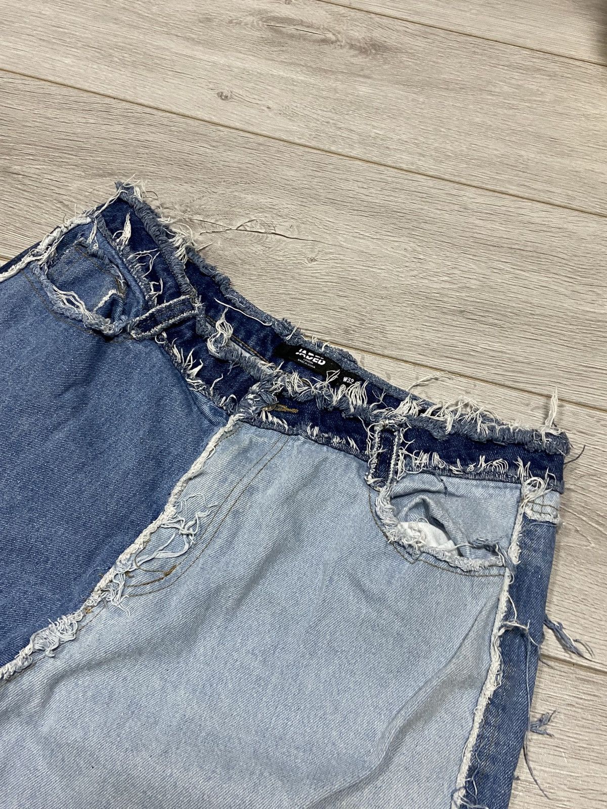 Jaded London Jaded London Gray Patchwork Flared Jeans Size US 32 / EU 48 - 4 Thumbnail