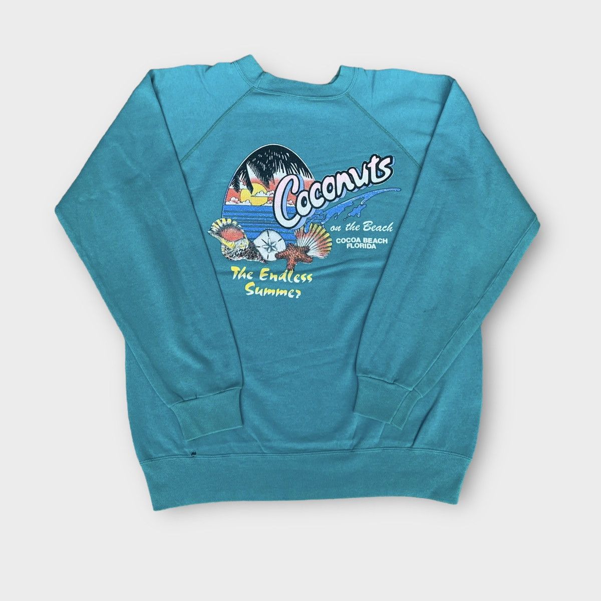 Hanes Vintage 80s Hanes Coconuts Beach Florida Crewneck Size US M / EU 48-50 / 2 - 1 Thumbnail