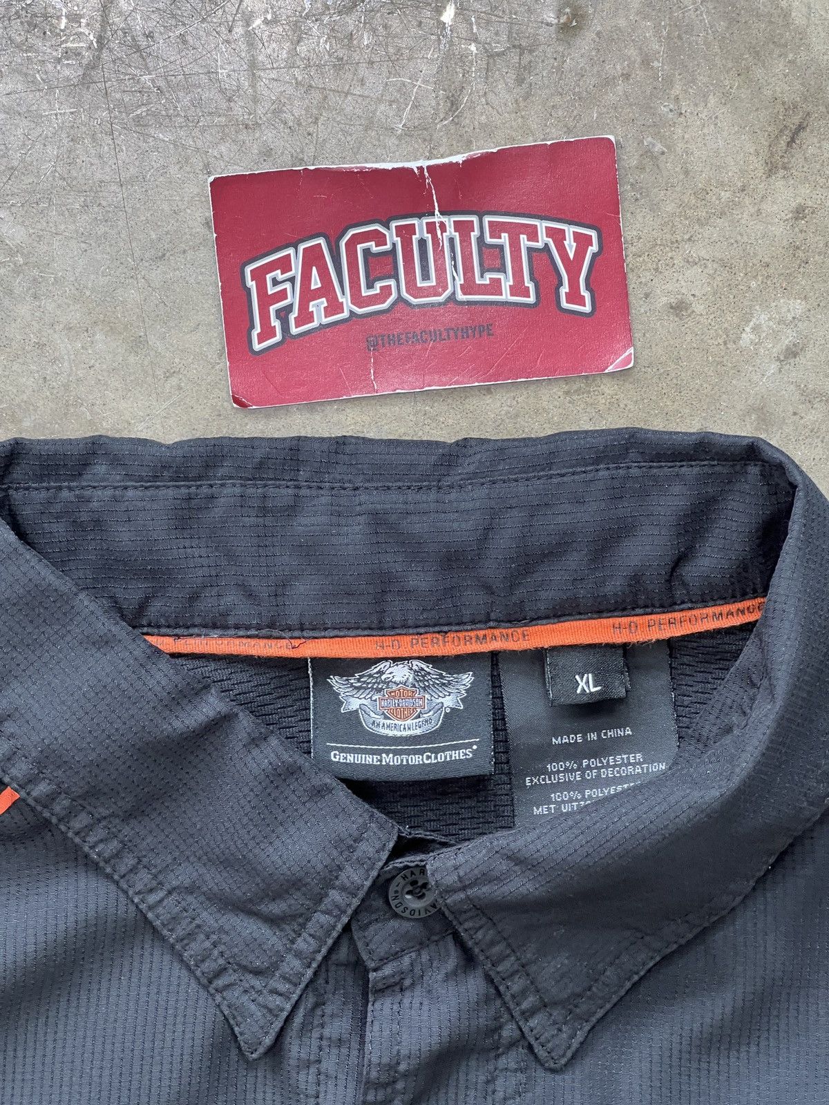 Harley Davidson × Vintage Harley Davidson Button-Up Double Pocket Shirt XL Size US XL / EU 56 / 4 - 3 Thumbnail