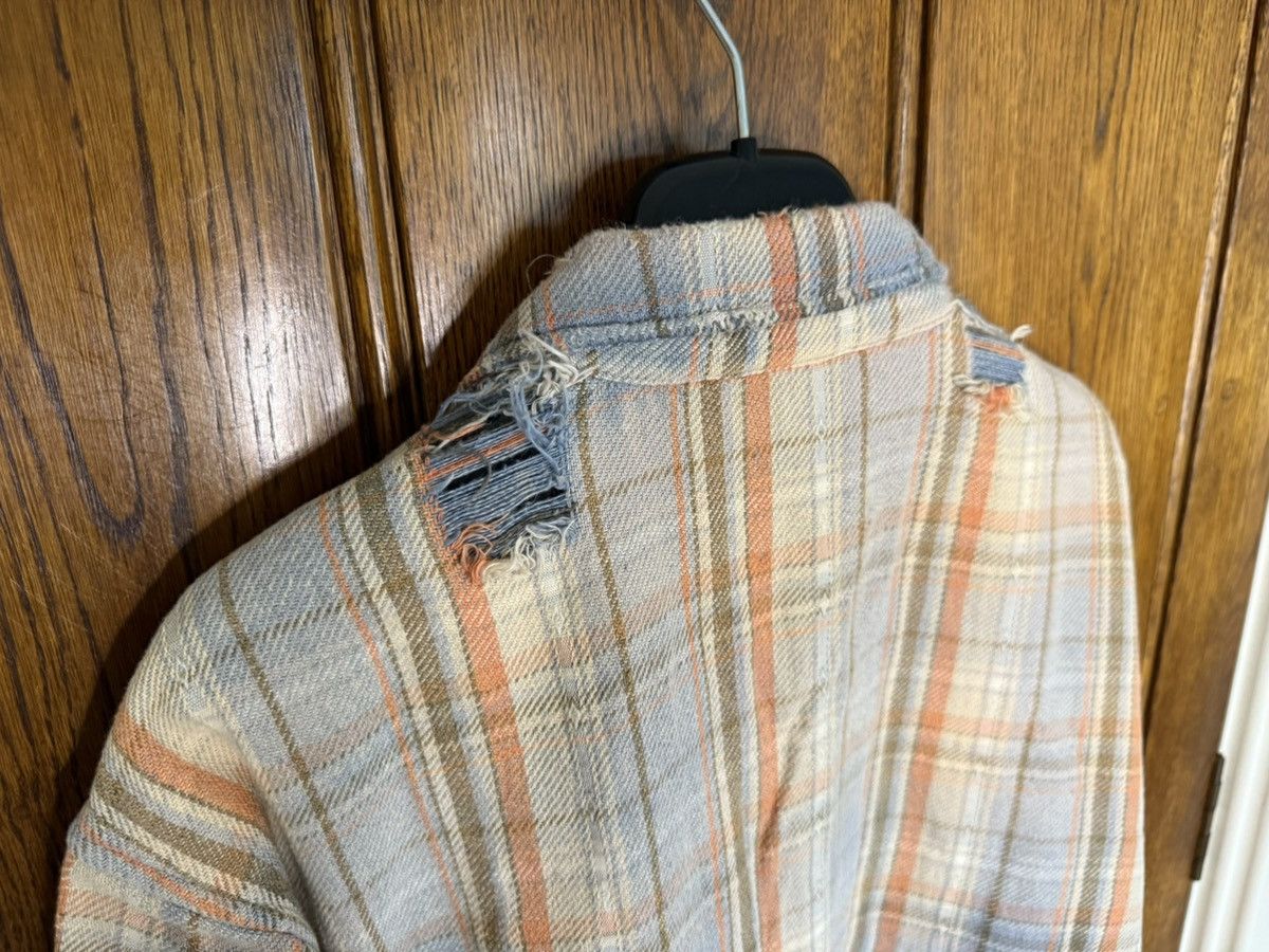 Gallery Dept. Gallery Dept Marley Distressed Checked Cotton-Flannel Shirt Size US XL / EU 56 / 4 - 21 Thumbnail