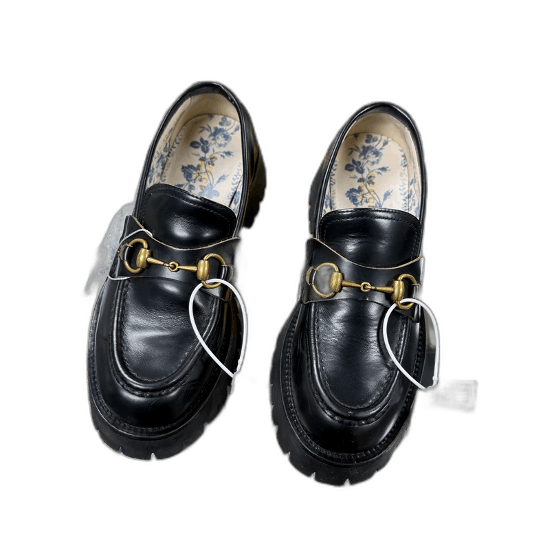 Gucci GUCCI Loafers Size 38.5 Black-2506 Size US 8 / IT 38 - 1 Thumbnail
