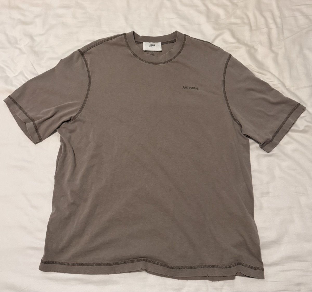 AMI AMI PARIS Gray fade out t-shirt Size US S / EU 44-46 / 1 - 3 Thumbnail