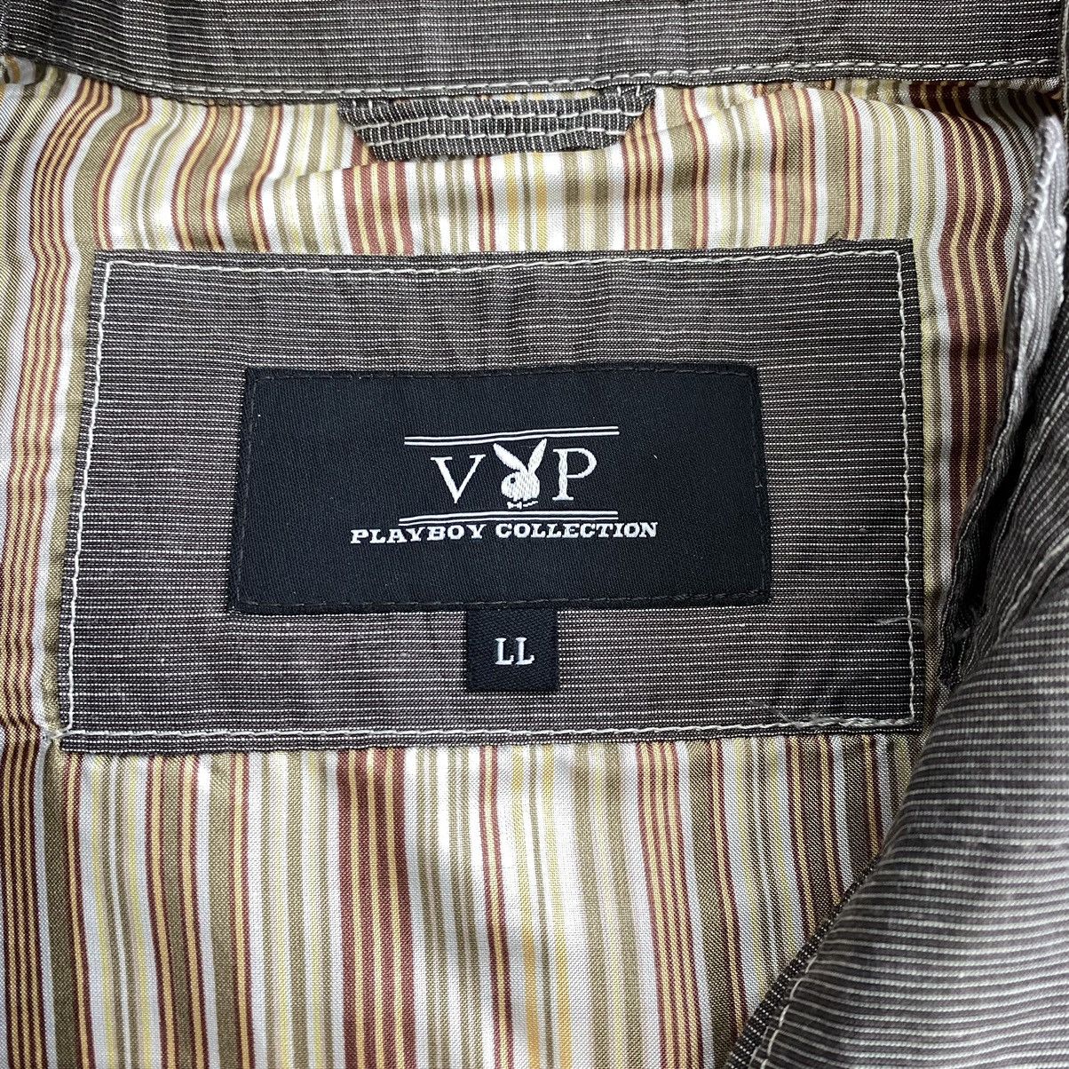 Playboy × Vintage Vintage VIP PLAYBOY Collection Grey Bomber Jacket Size US XL / EU 56 / 4 - 4 Thumbnail