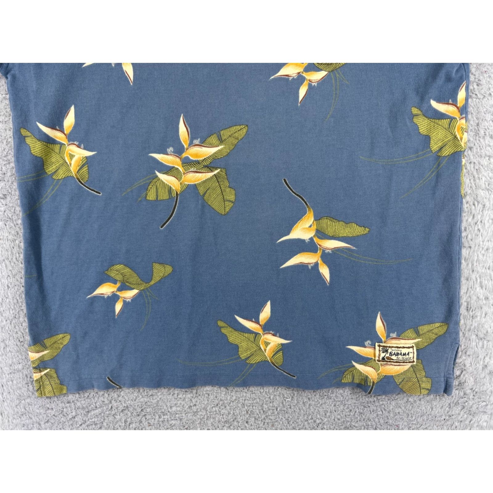 Tommy Bahama Tommy Bahama Polo Shirt Mens Large Blue Floral 100% Cotton Knit Polo Shirt Mens Blue Floral 100% Cotton Knit Size US L / EU 52-54 / 3 - 5 Thumbnail