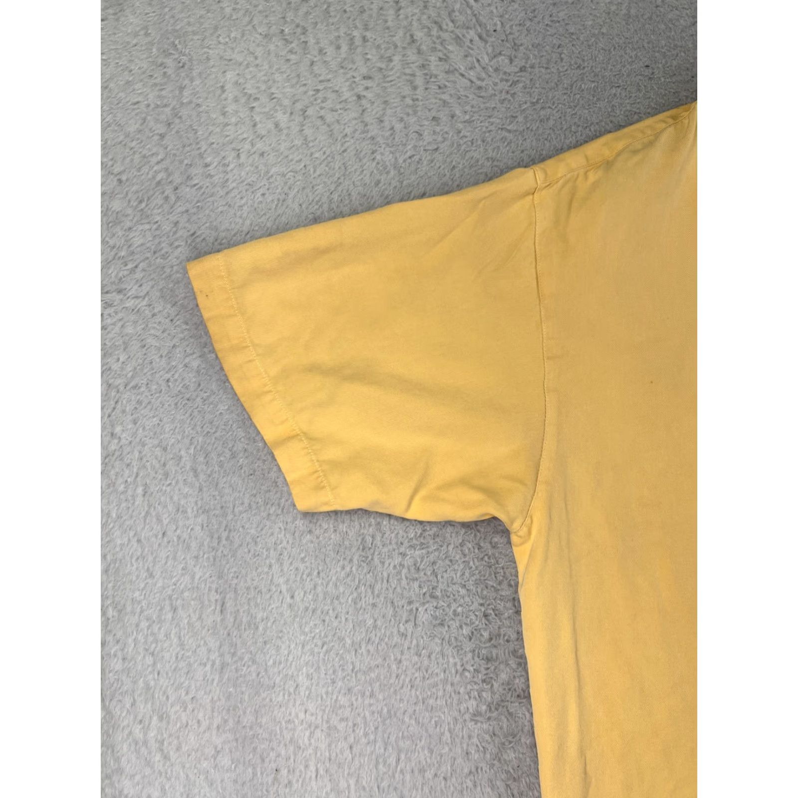Tommy Bahama VINTAGE Tommy Bahama Shirt Men Large Yellow Silk Palm Date 2007 Aloha, Beach, Hawaiian, Vacation, Resort Button-Up Shirt Mens Size US L / EU 52-54 / 3 - 3 Thumbnail
