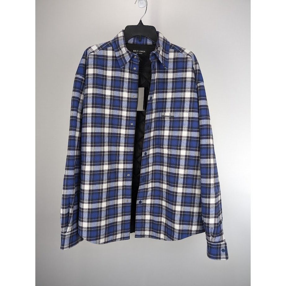 Balenciaga o1rshd1 Logo Shirt in Multicolor Size US XS / EU 42 / 0 - 14 Thumbnail