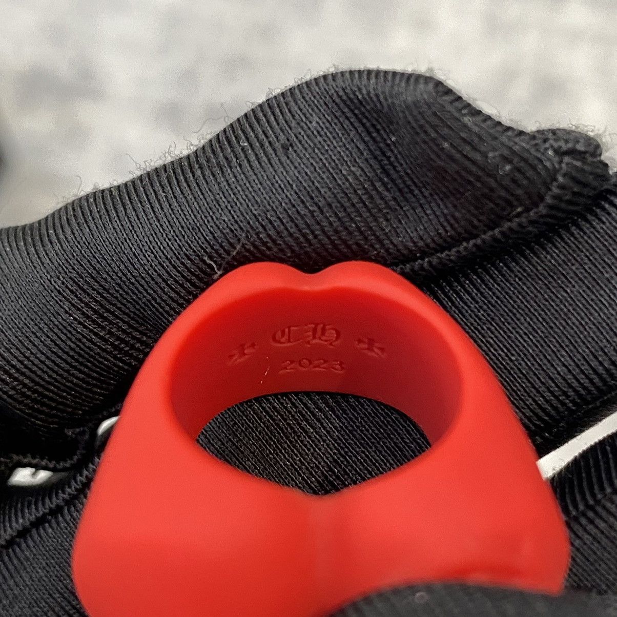 Chrome Hearts CHROME HEARTS Silicrome Ring RED Size ONE SIZE - 8 Thumbnail