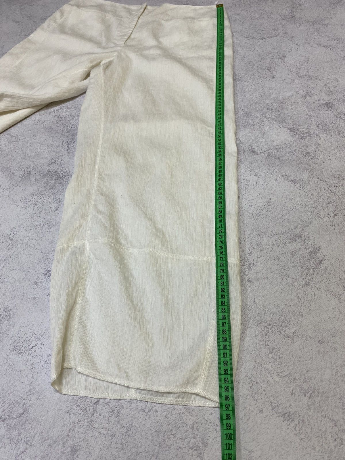 Annette Gortz Annette Gortz Womens White Wide Leg Trousers Pants Size 44 Size 30" / US 8 / IT 44 - 13 Thumbnail