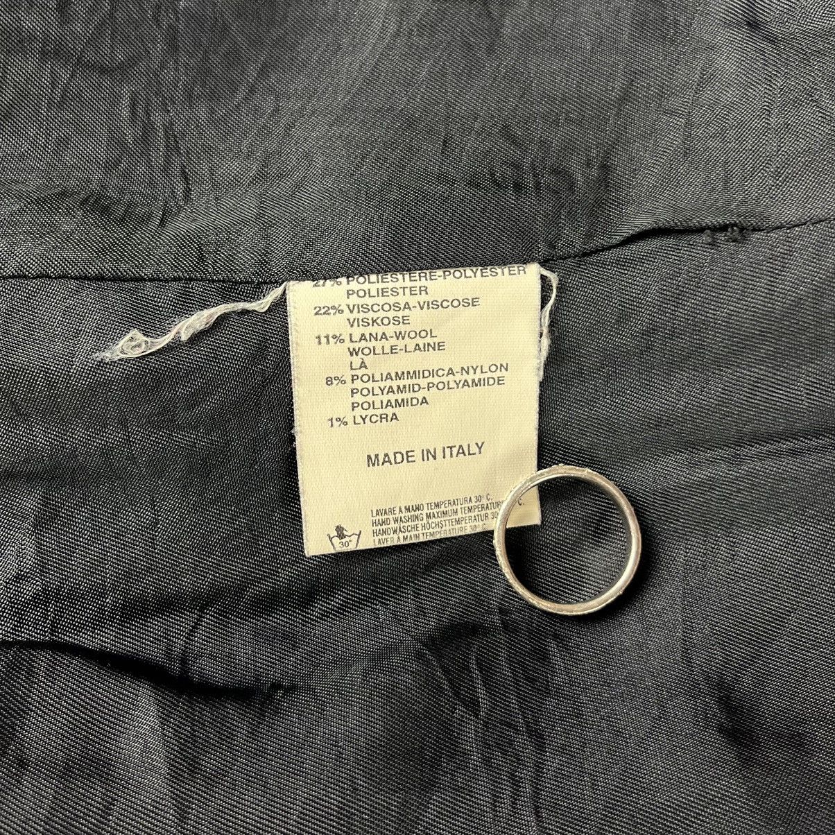 Versace Jeans Couture × Vintage Versace Jeans Couture Wool Coat 90s Women’s Made in Italy Size M / US 6-8 / IT 42-44 - 9 Thumbnail