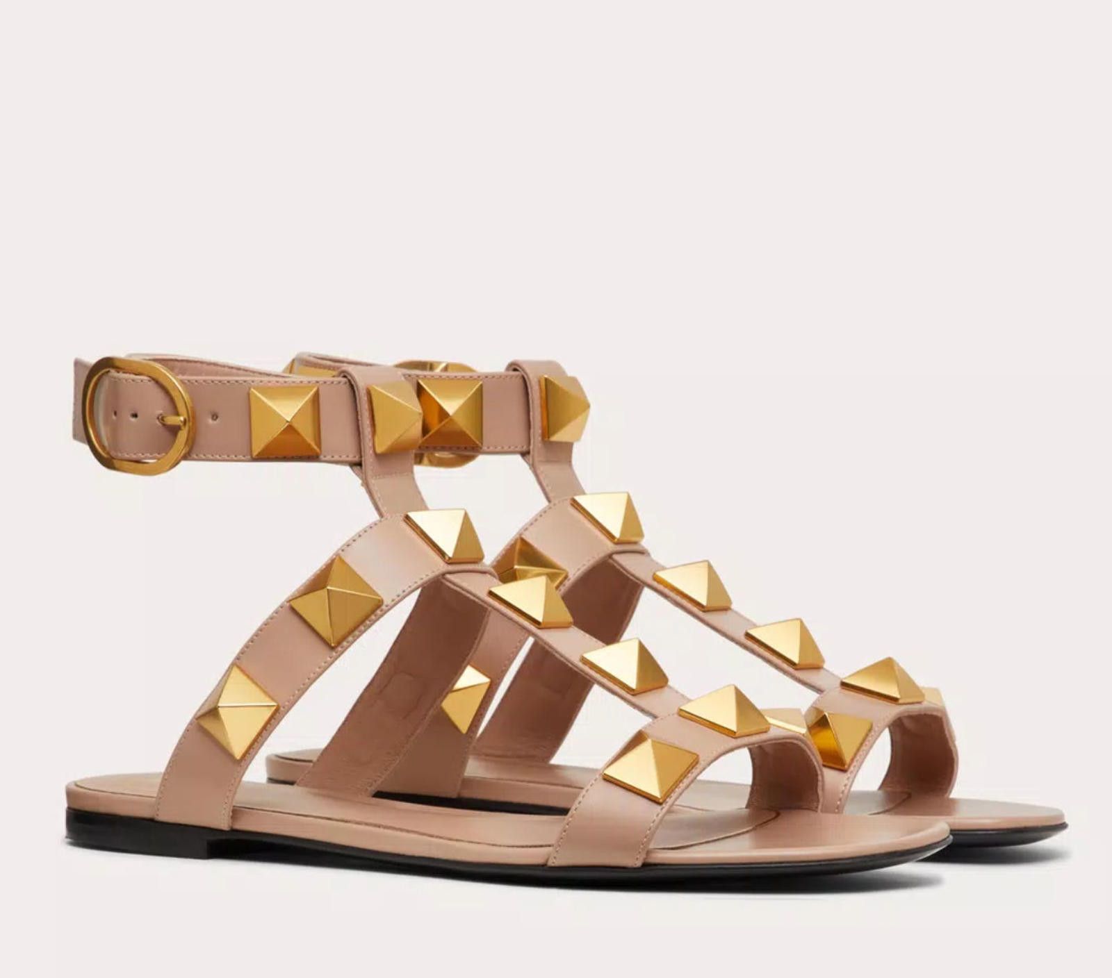 Other Valentino Roman Stud Flat Sandal Size US 7.5 / IT 37.5 - 2 Thumbnail