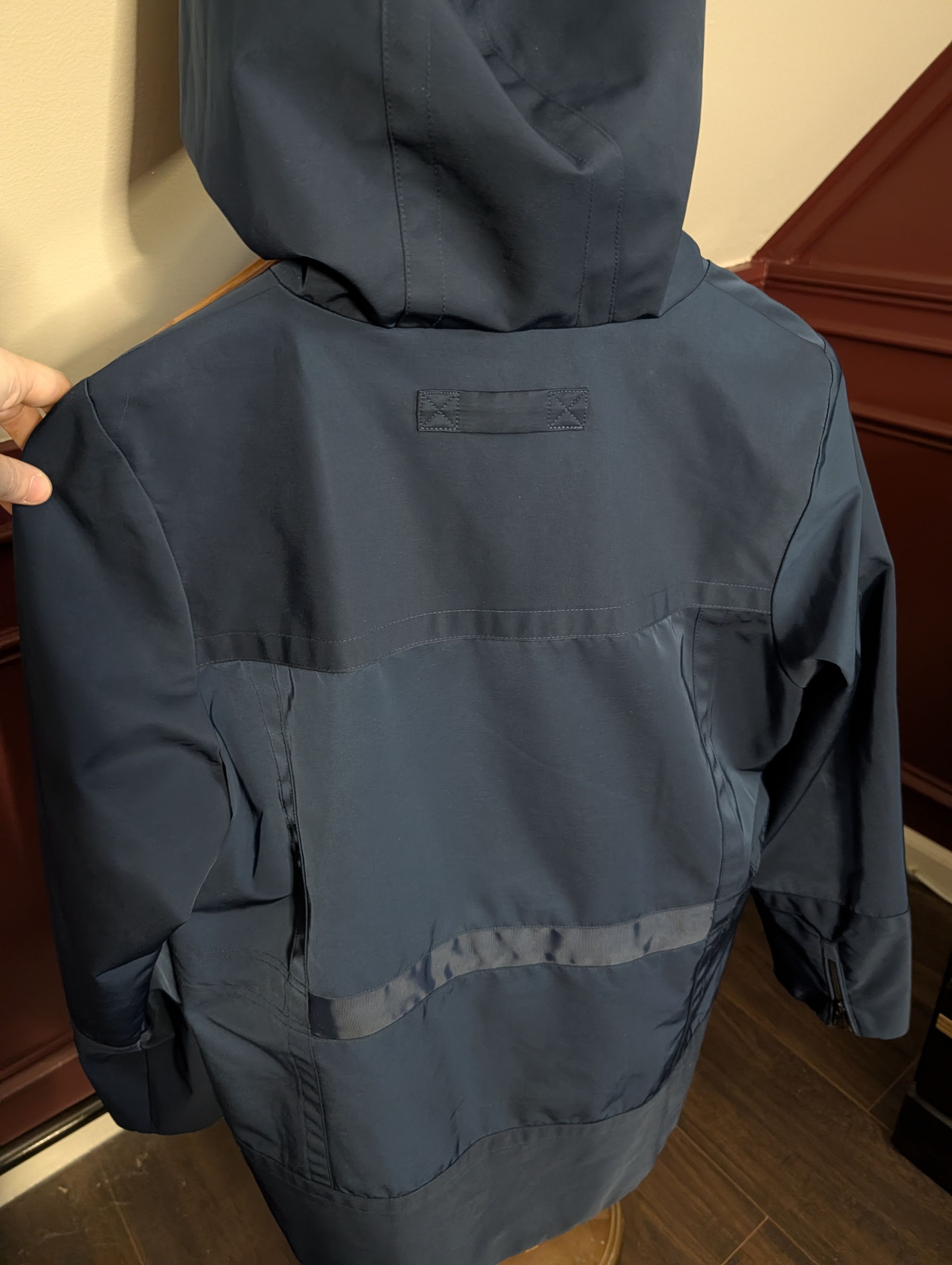Gant Navy blue nylon zip-up tech hooded rain coat plaid Small Size US S / EU 44-46 / 1 - 11 Thumbnail
