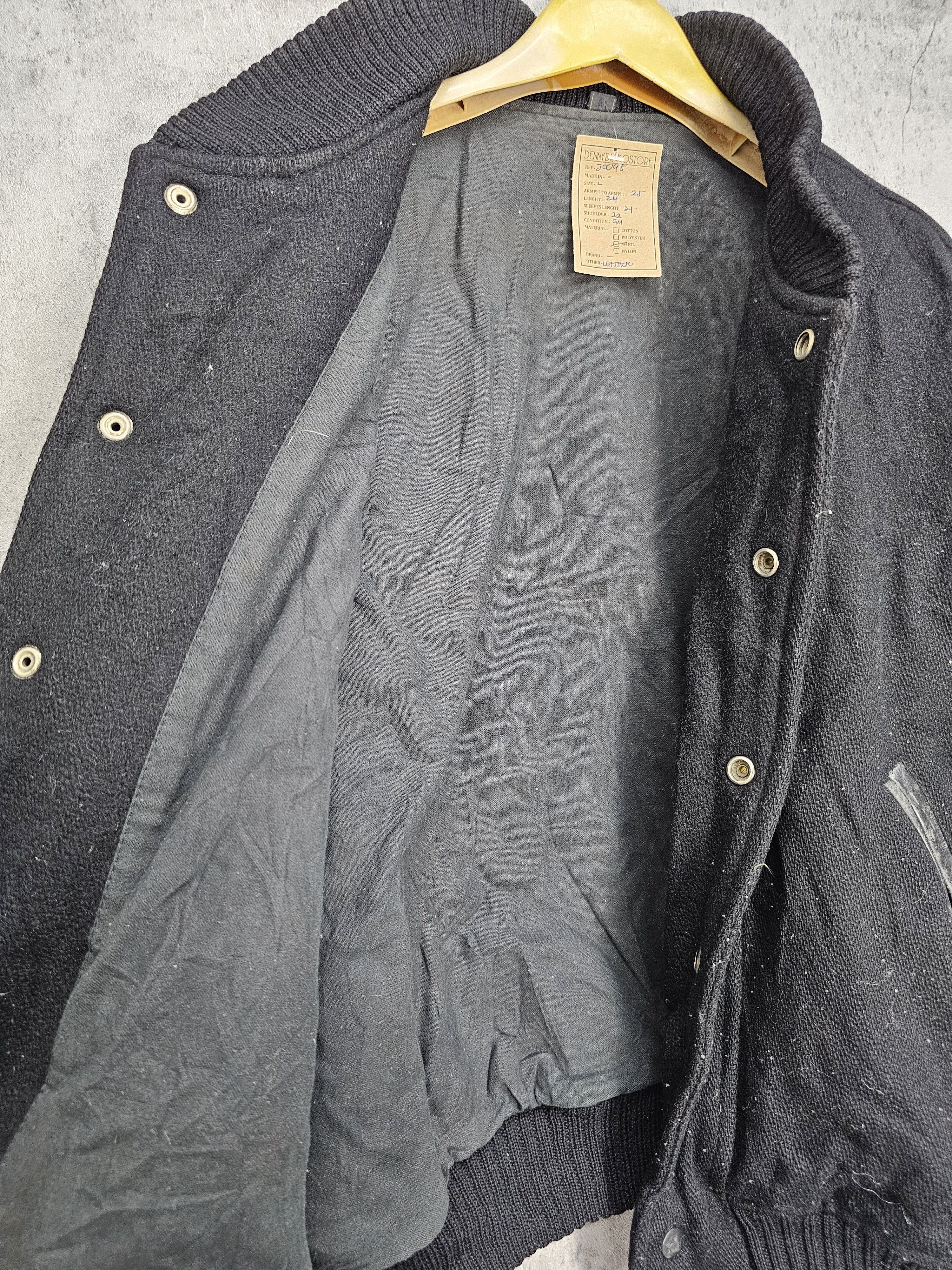 Other Vintage ITARIYARD STAFF Leather Wool Varsity Jacket J0095 Size US L / EU 52-54 / 3 - 8 Thumbnail