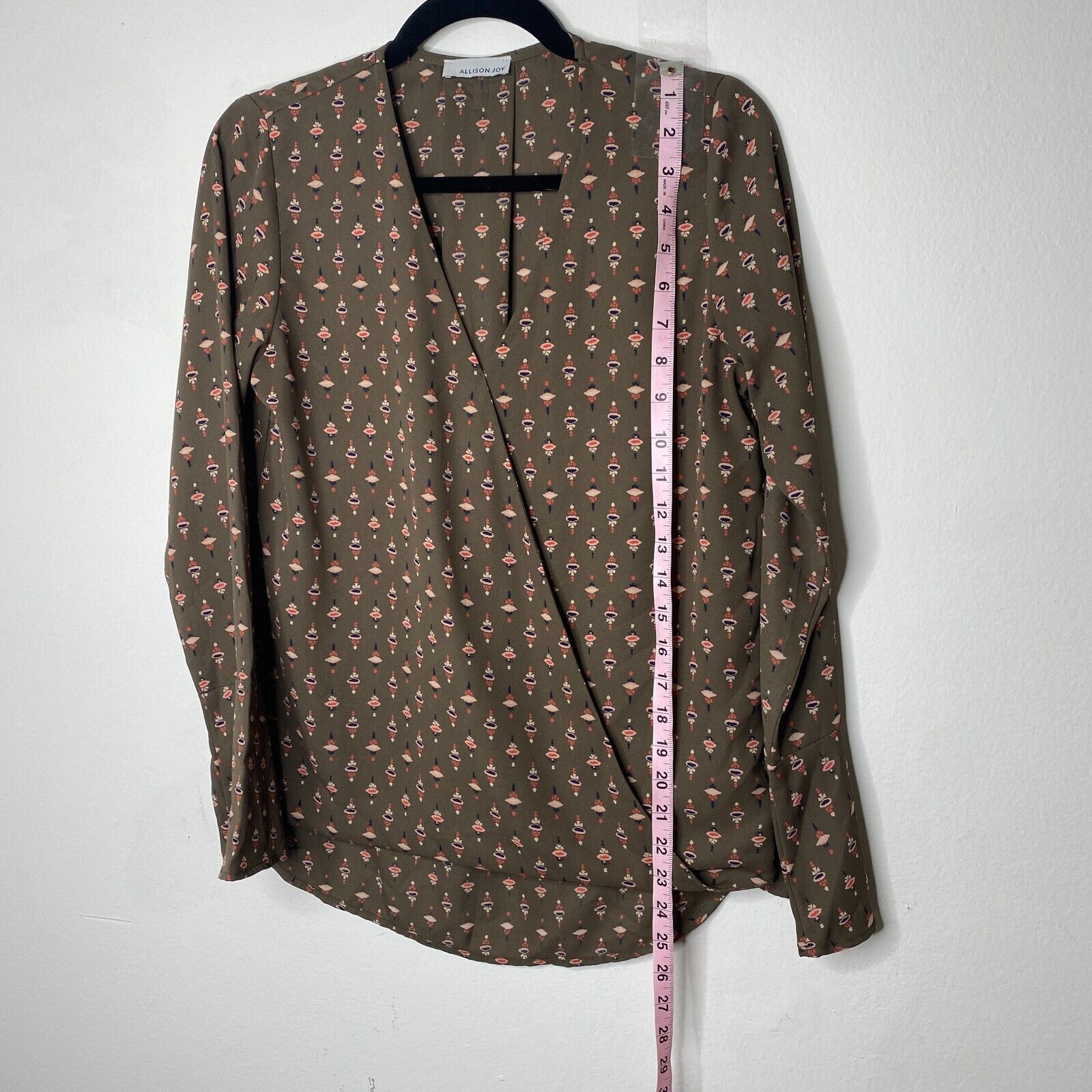 Other Alison Joy Faux-Wrap Brown Floral Long Sleeve Blouse XS Size XS / US 0-2 / IT 36-38 - 11 Thumbnail