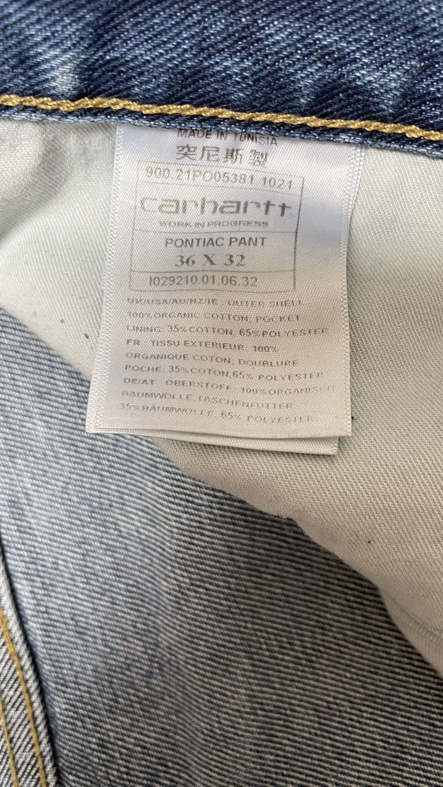 Carhartt × Vintage Vintage Carhartt Pontiac Jeans Pants Size US 36 / EU 52 - 7 Thumbnail