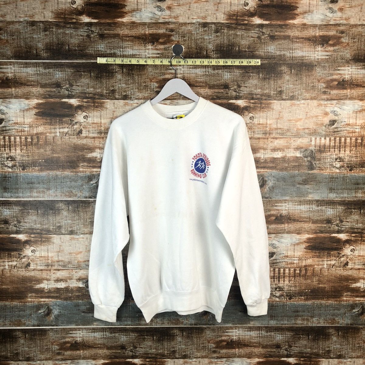 Japanese Brand × Vintage MJ Sofee vintage Marathon White Sweatshirt #A1997 Size US M / EU 48-50 / 2 - 3 Thumbnail