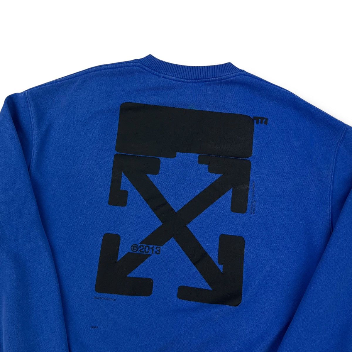 Off-White Off-White Tech Marker Arrows Blue Sweatshirt Size US S / EU 44-46 / 1 - 1 Thumbnail