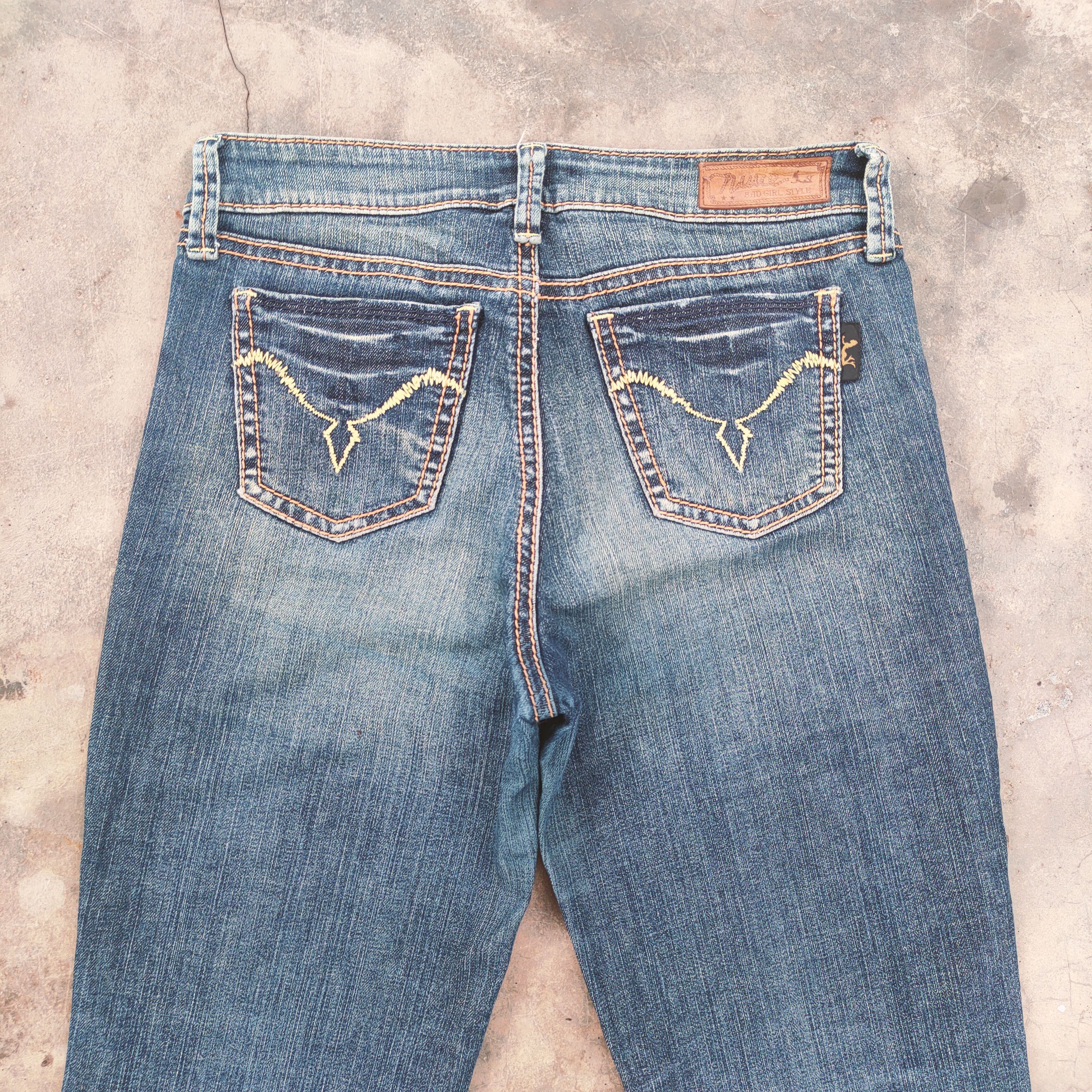 Japanese Brand NUVE FLARE FADED JEANS DENIM PANTS Size US 30 / EU 46 - 11 Thumbnail