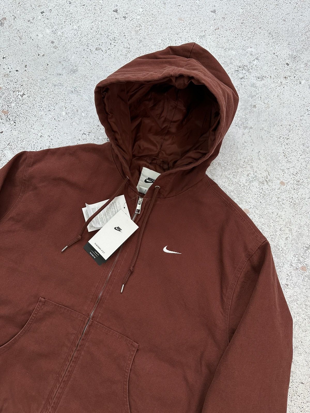 Other Nike Life Padded Hooded Jacket Men Brown M styled Size US M / EU 48-50 / 2 - 3 Thumbnail