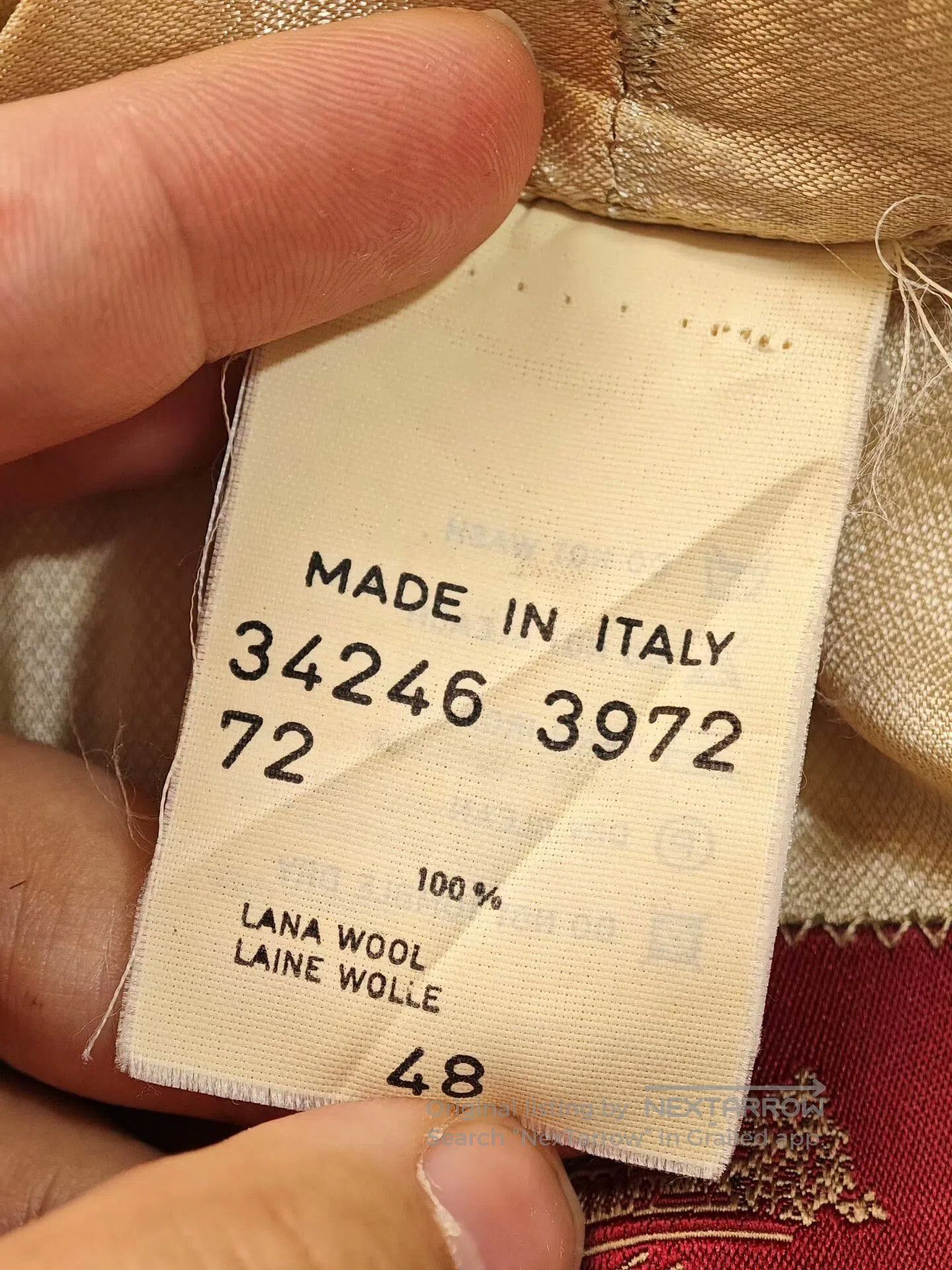 Japanese Brand Italian Vintage Wool Suit Jacket. Size US M / EU 48-50 / 2 - 9 Thumbnail