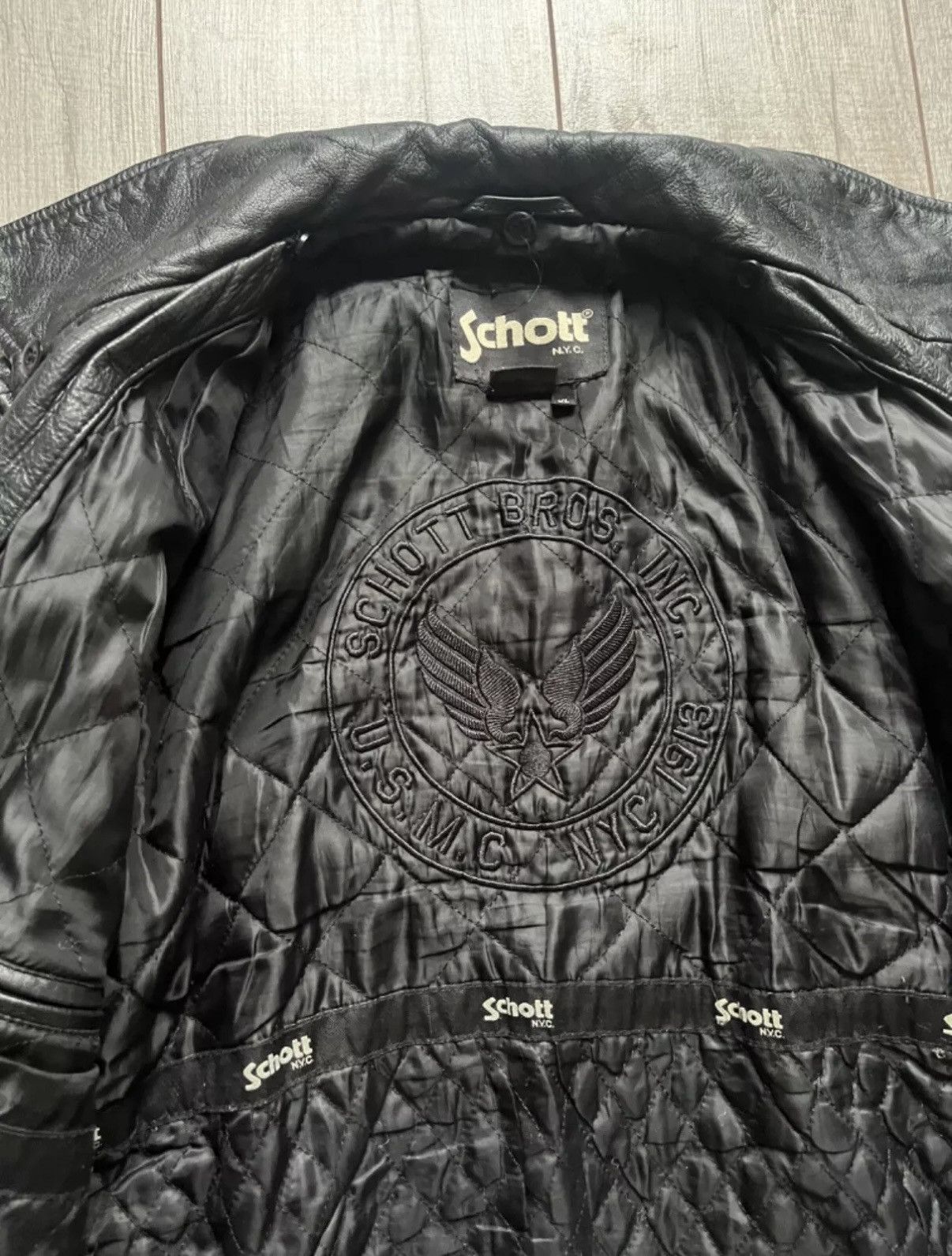 Schott × Vintage Schott Leather Jacket Size US XL / EU 56 / 4 - 9 Thumbnail