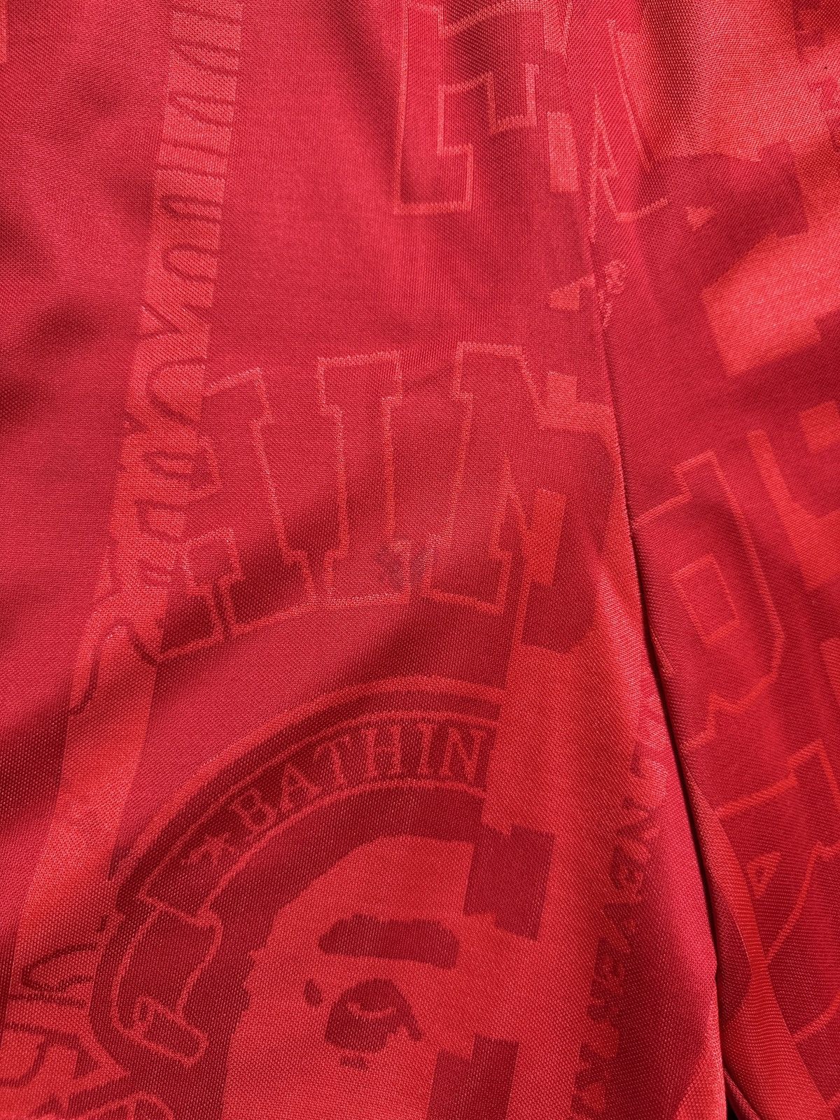 Bape A Bathing Ape Red Polyester Logo Shorts Size US 32 / EU 48 - 14 Thumbnail