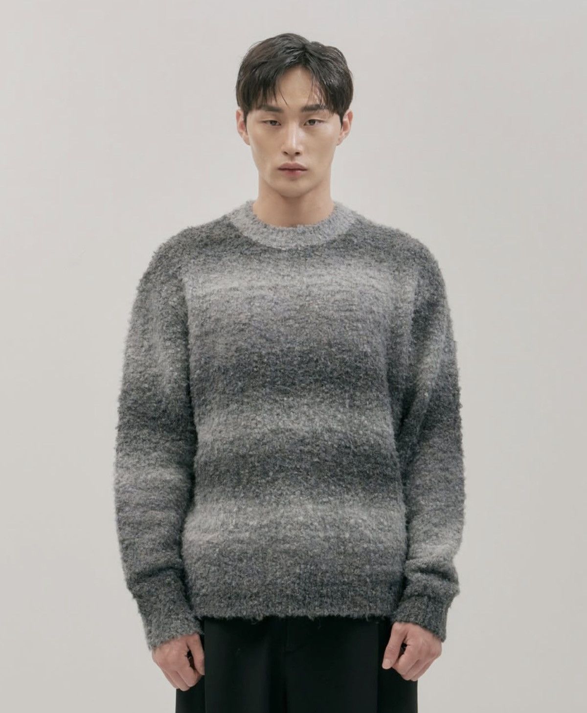 Other Gradient Black/Grey Ombre Sweater Size US M / EU 48-50 / 2 - 2 Thumbnail