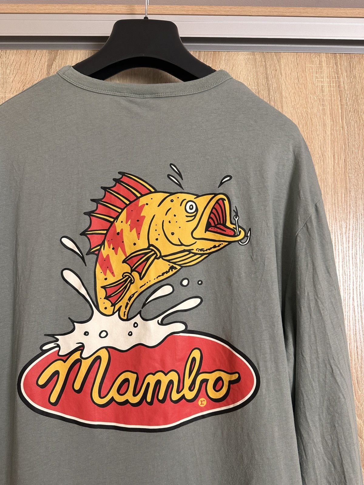 Mambo 🔥 Rare 90s Mambo Surf Long Sleeve Logo Art Fishing T Shirt Size US XXL / EU 58 / 5 - 2 Thumbnail