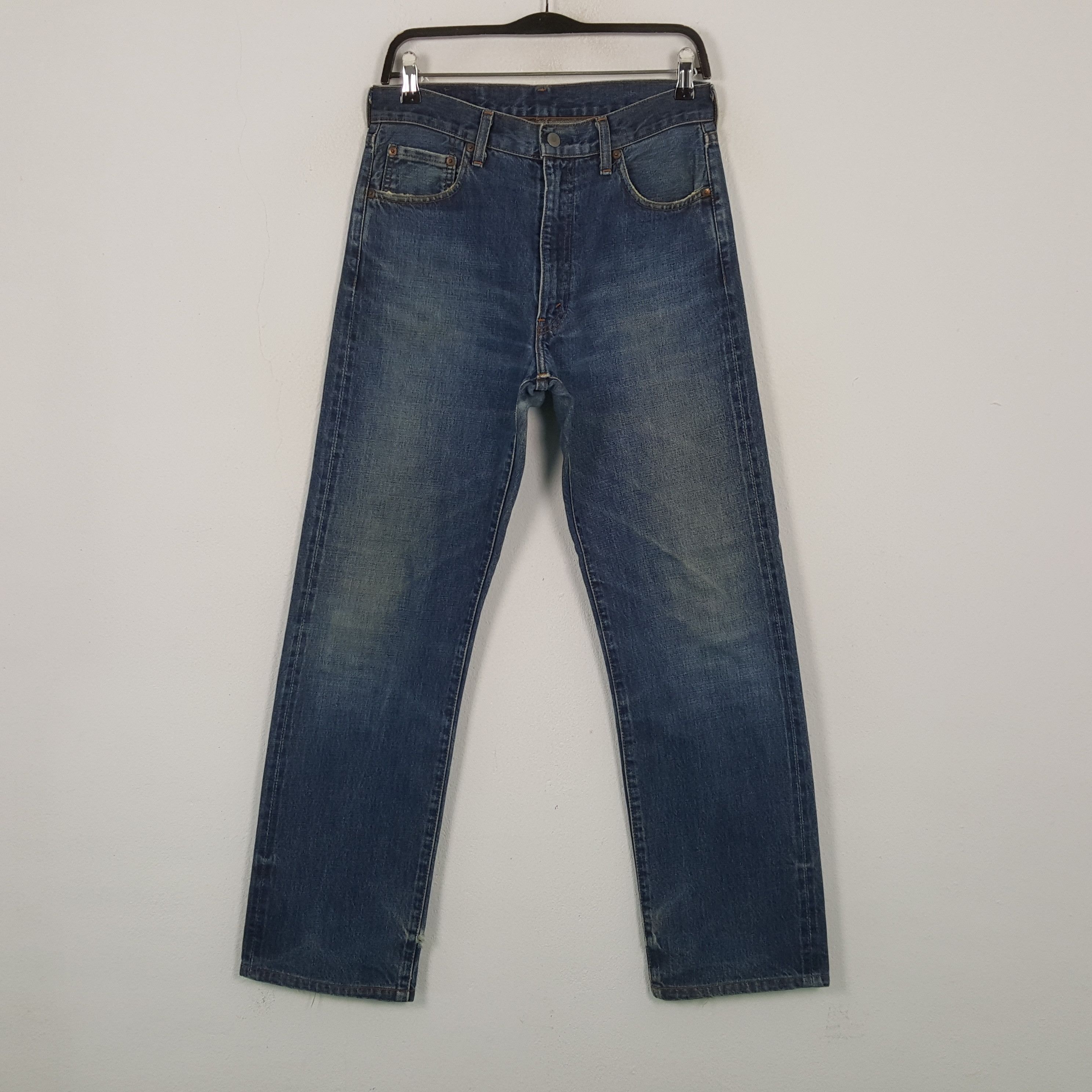 Levi's Levis 502 Big E Selvedge Streetwear Style Jeans RR13 Size US 29 - 1 Thumbnail