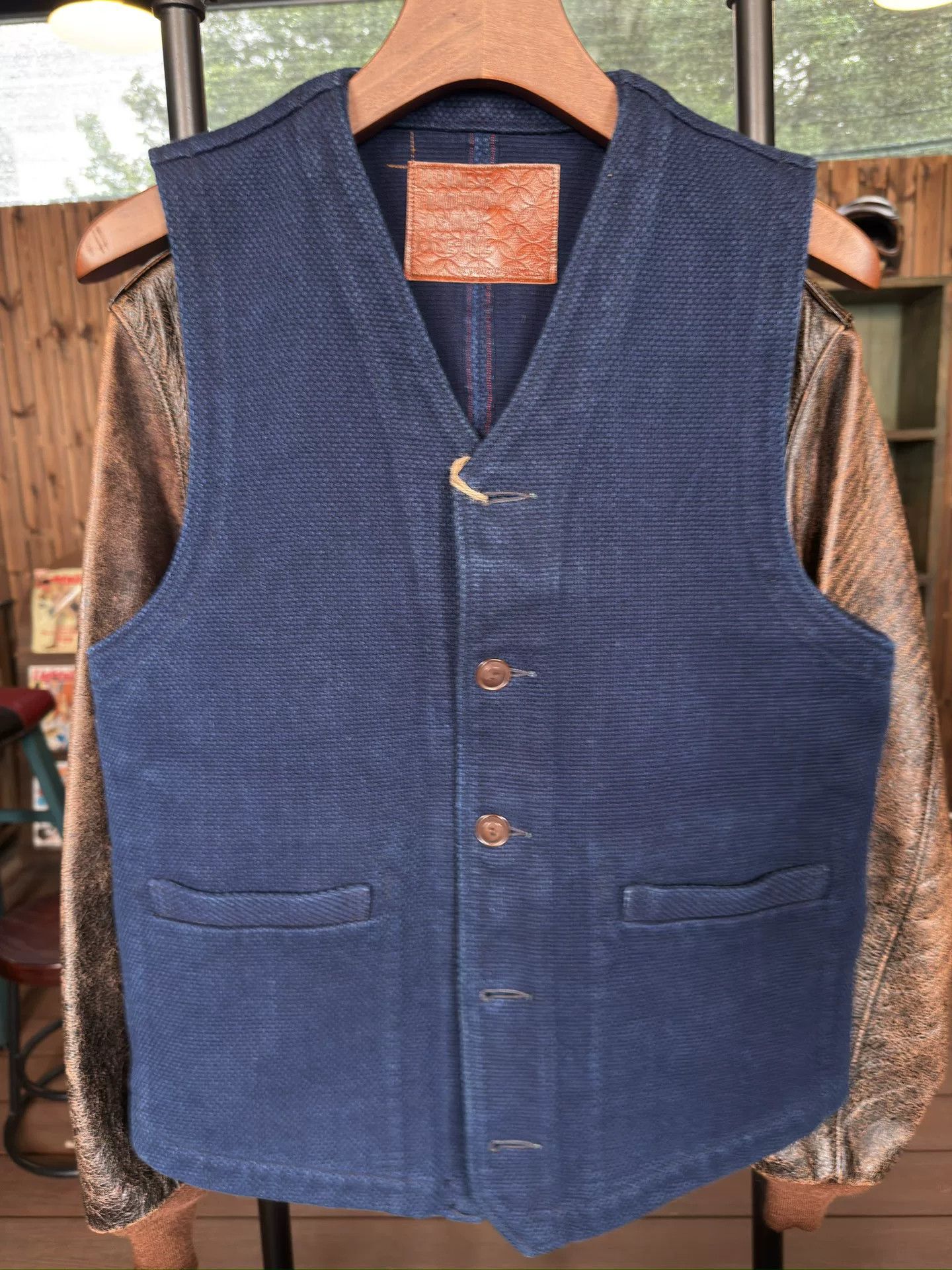 Studio D'Artisan Studio D'artisan Sashiko Denim Vest Size US XXS / EU 40 - 1 Thumbnail