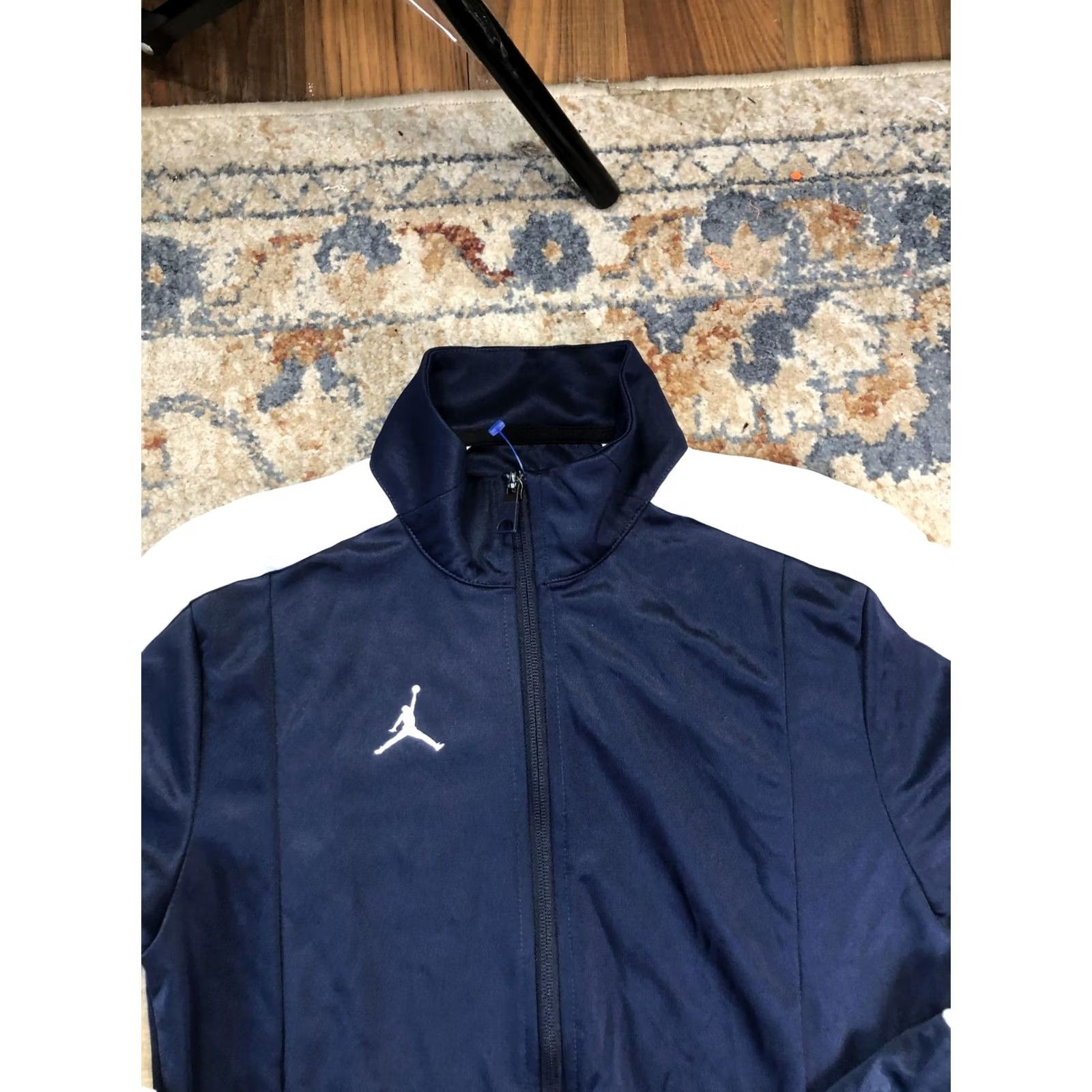 Jordan Brand Jordan Track Jacket Mens S Navy White Full Zip Jumpman Logo Athletic Size US S / EU 44-46 / 1 - 2 Thumbnail