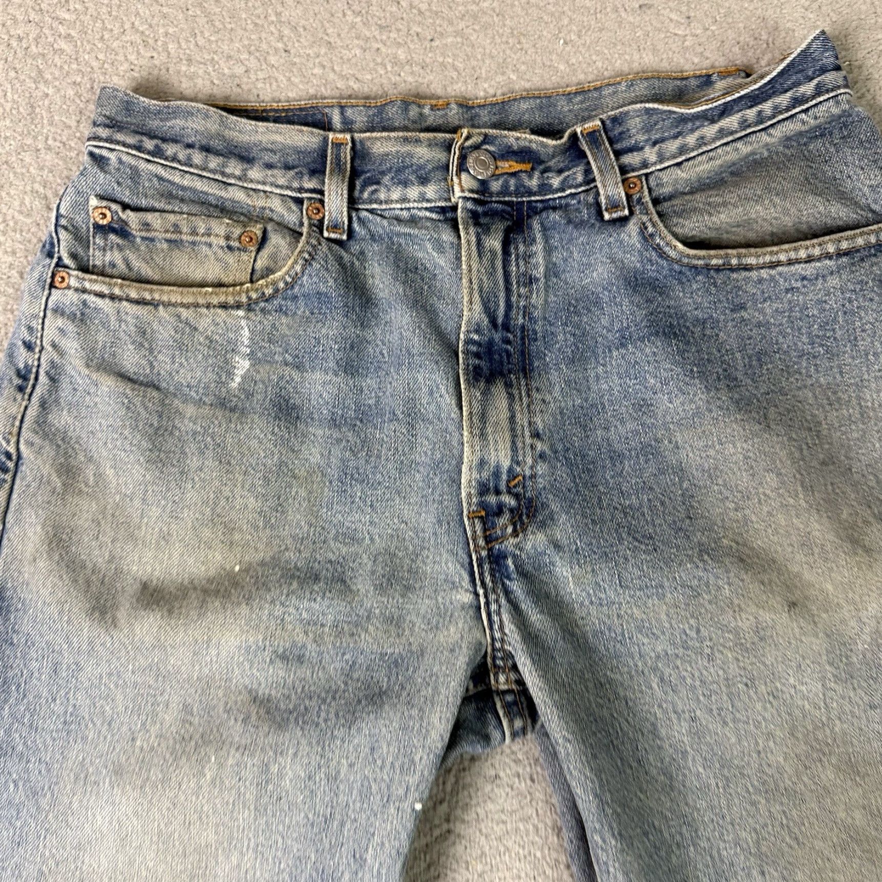Levi's VINTAGE Levi's 505 Jeans Adult 34x30 Light Blue Straight Regular 90s Grunge Denim Jeans Mens Size US 34 / EU 50 - 3 Thumbnail