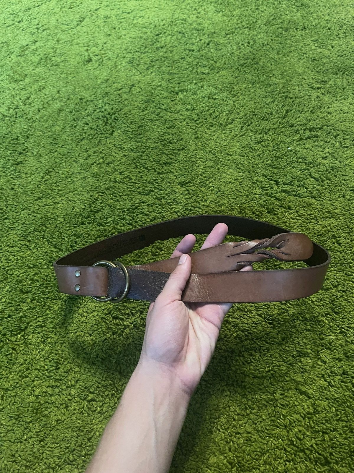 Cowboy Equipment × Gap × Genuine Leather Gap western cowboy style real leather Y2K belt Size 34 - 2 Thumbnail