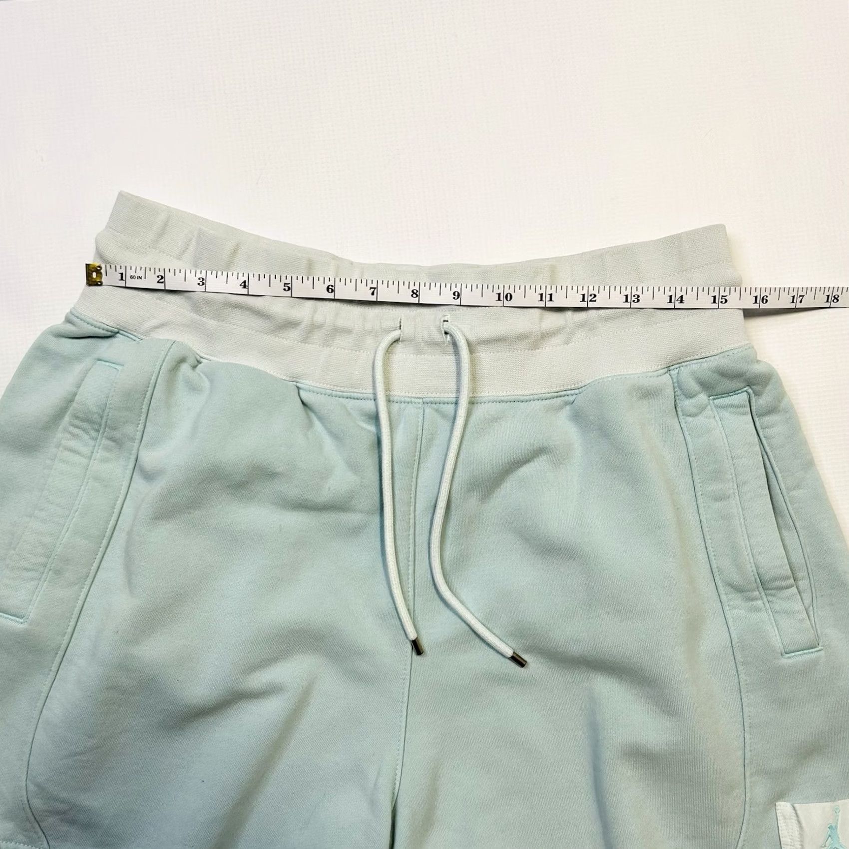Nike Nike Women's Air Jordan Flight Fleece Shorts L Blue Size 36" / US 14 / IT 50 - 6 Thumbnail
