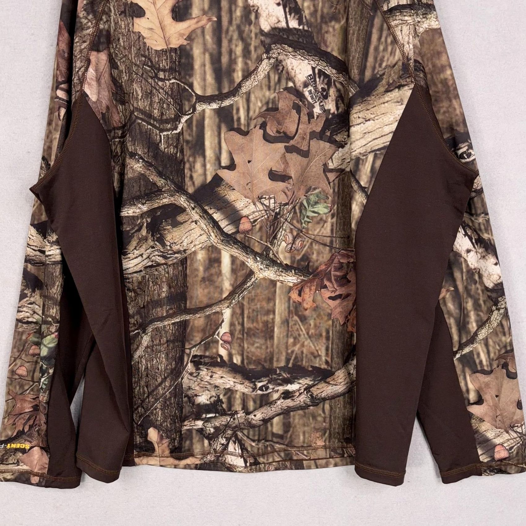 Vintage Mossy Oak Pullover 1/4 Zip Hunting Shirt Mens 2XL Camo Break-Up Infinity Performance Size US XXL / EU 58 / 5 - 7 Thumbnail