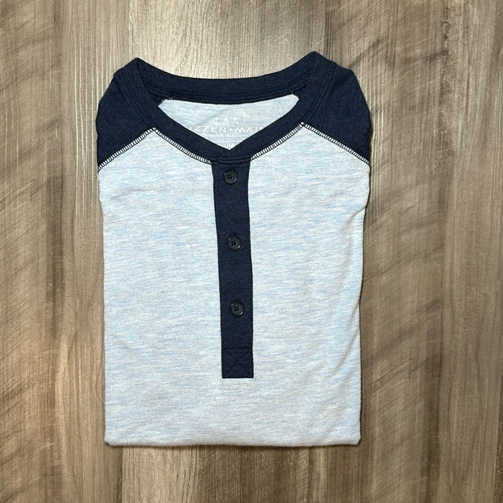 Mizzen+Main Mizzen+Main Modal Jersey Long Sleeve Henley Tee - Medium Size US M / EU 48-50 / 2 - 1 Thumbnail