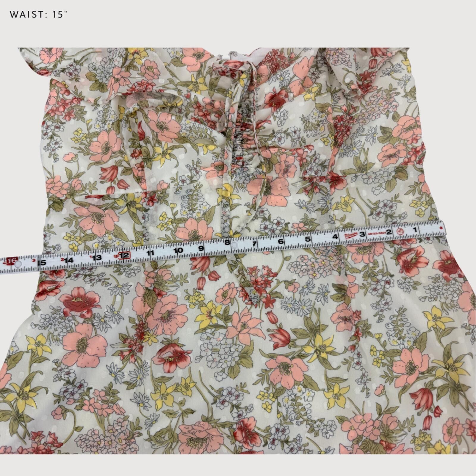 Other Superdown Kristyn Floral Ruffle Mini Dress M Size M / US 6-8 / IT 42-44 - 8 Thumbnail