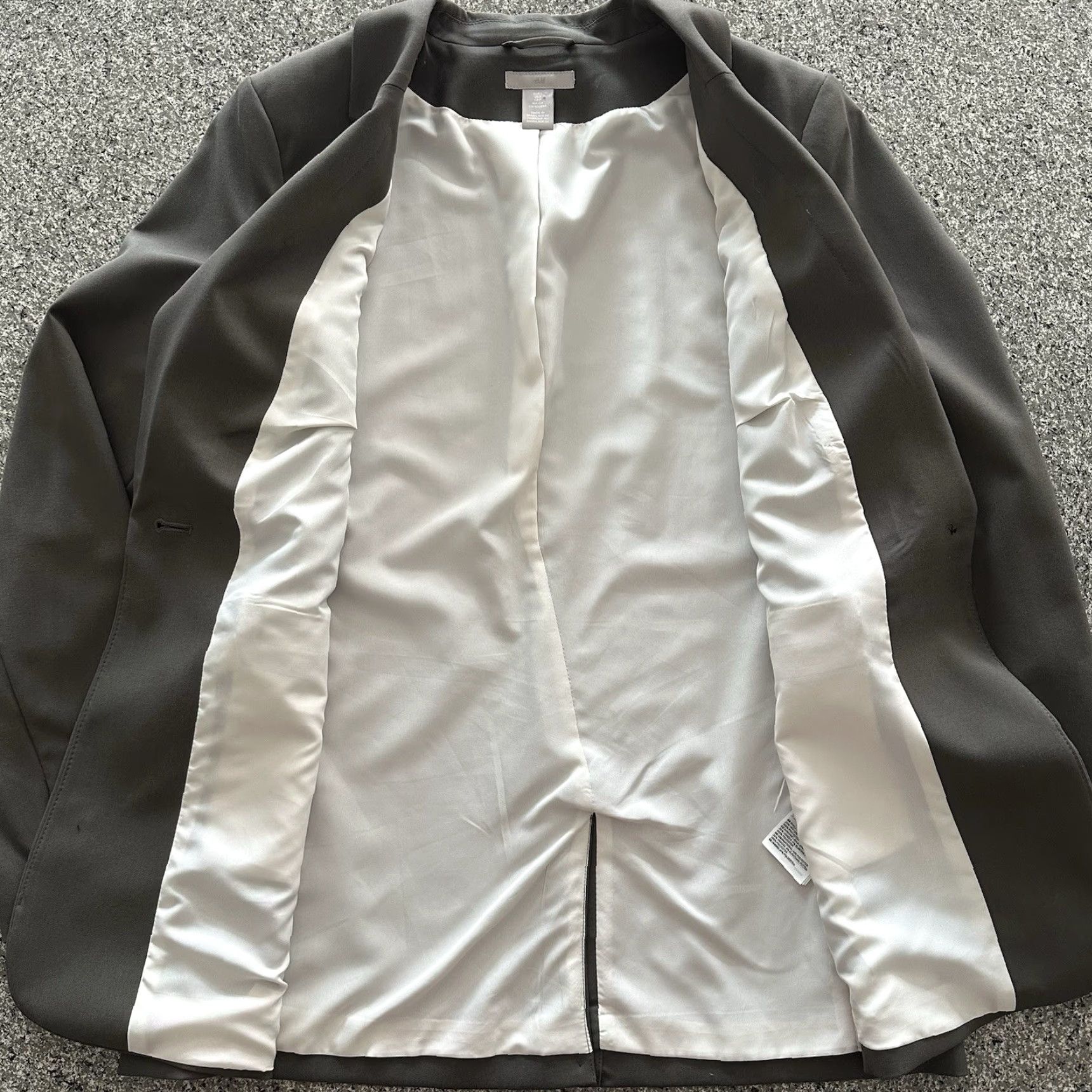 H&M H&M Blazer Women’s S Gray One Button Stretch Business Jacket Shirt? Size S / US 4 / IT 40 - 5 Thumbnail