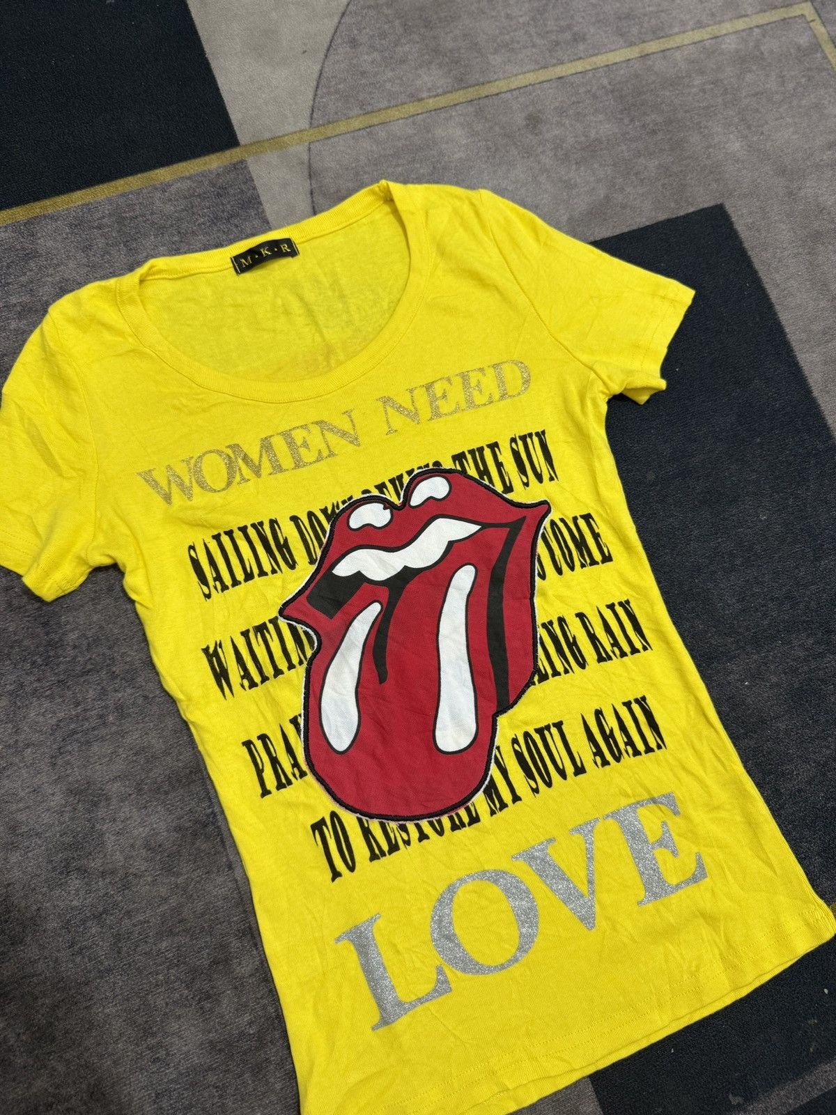 Hysteric Glamour MKR ROLING STOE LOGO TSHIRT Size M / US 6-8 / IT 42-44 - 2 Thumbnail