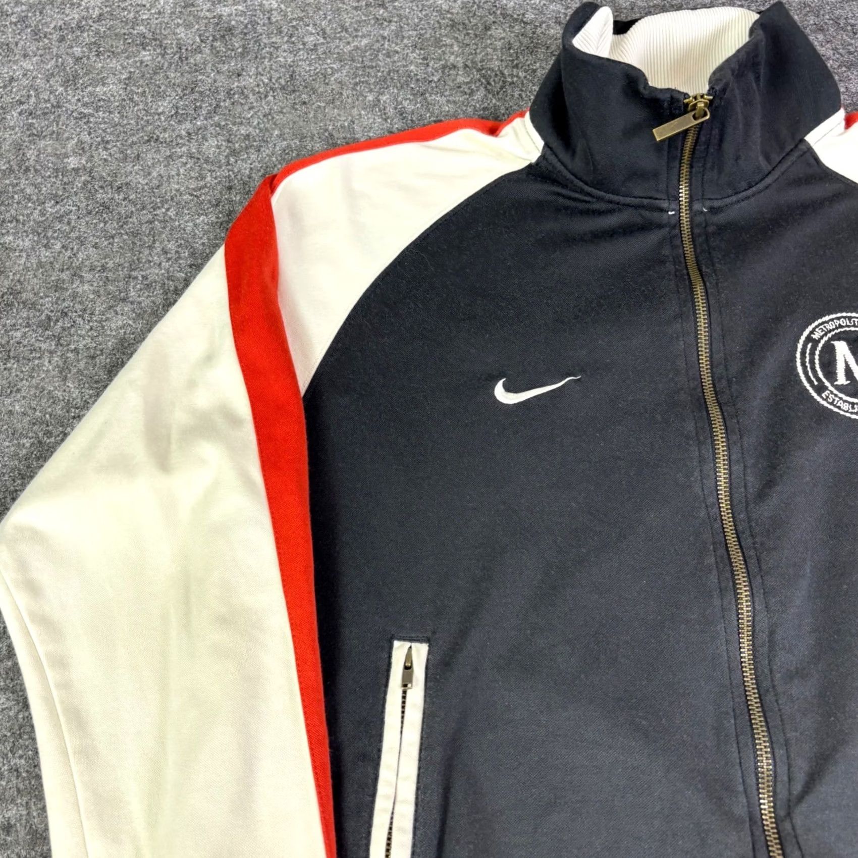 Nike Nike Jacket Mens L Metropolitan Oval Soccer Track Black White Red Size US L / EU 52-54 / 3 - 7 Thumbnail